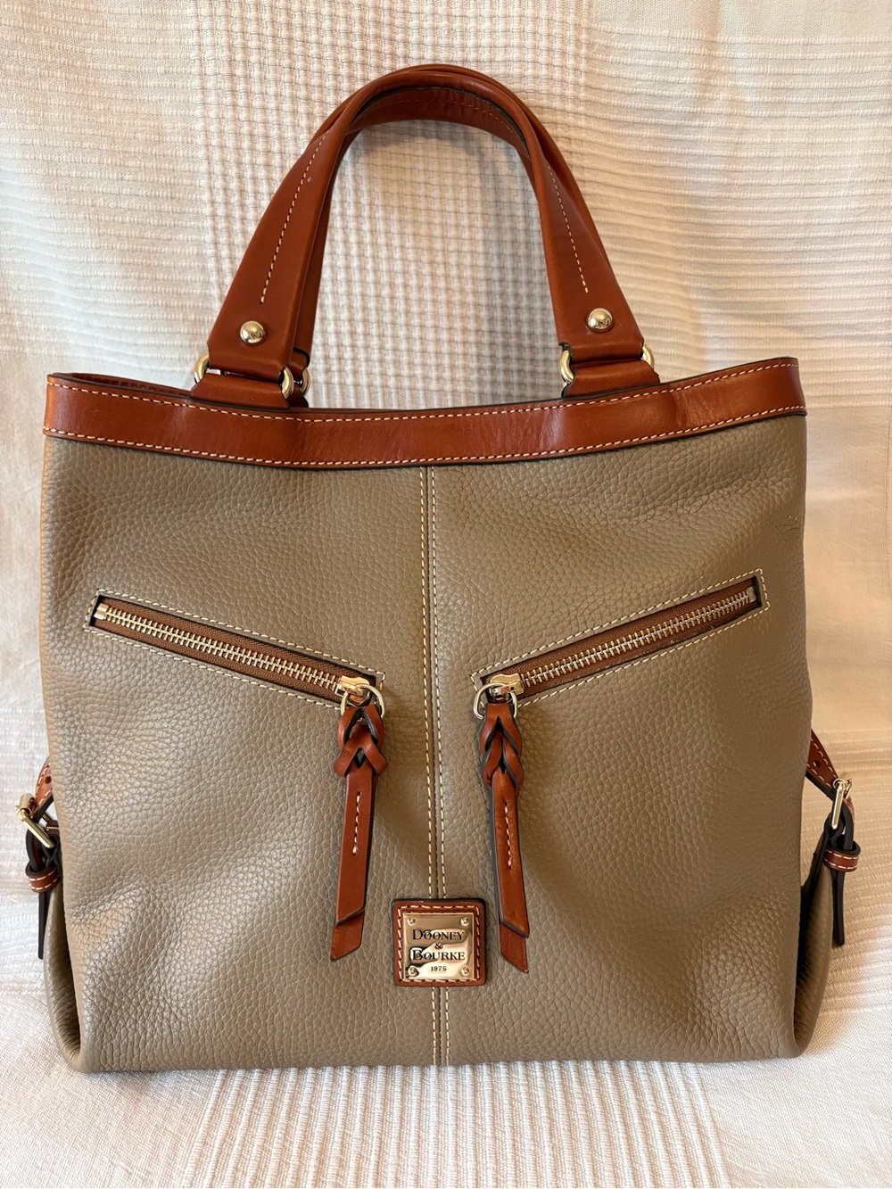 Dooney & Bourke Pebble Grain Small Sara Bag - Elephant